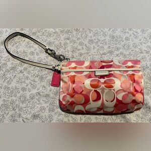 Coach Multicolor Patterned Wristlet